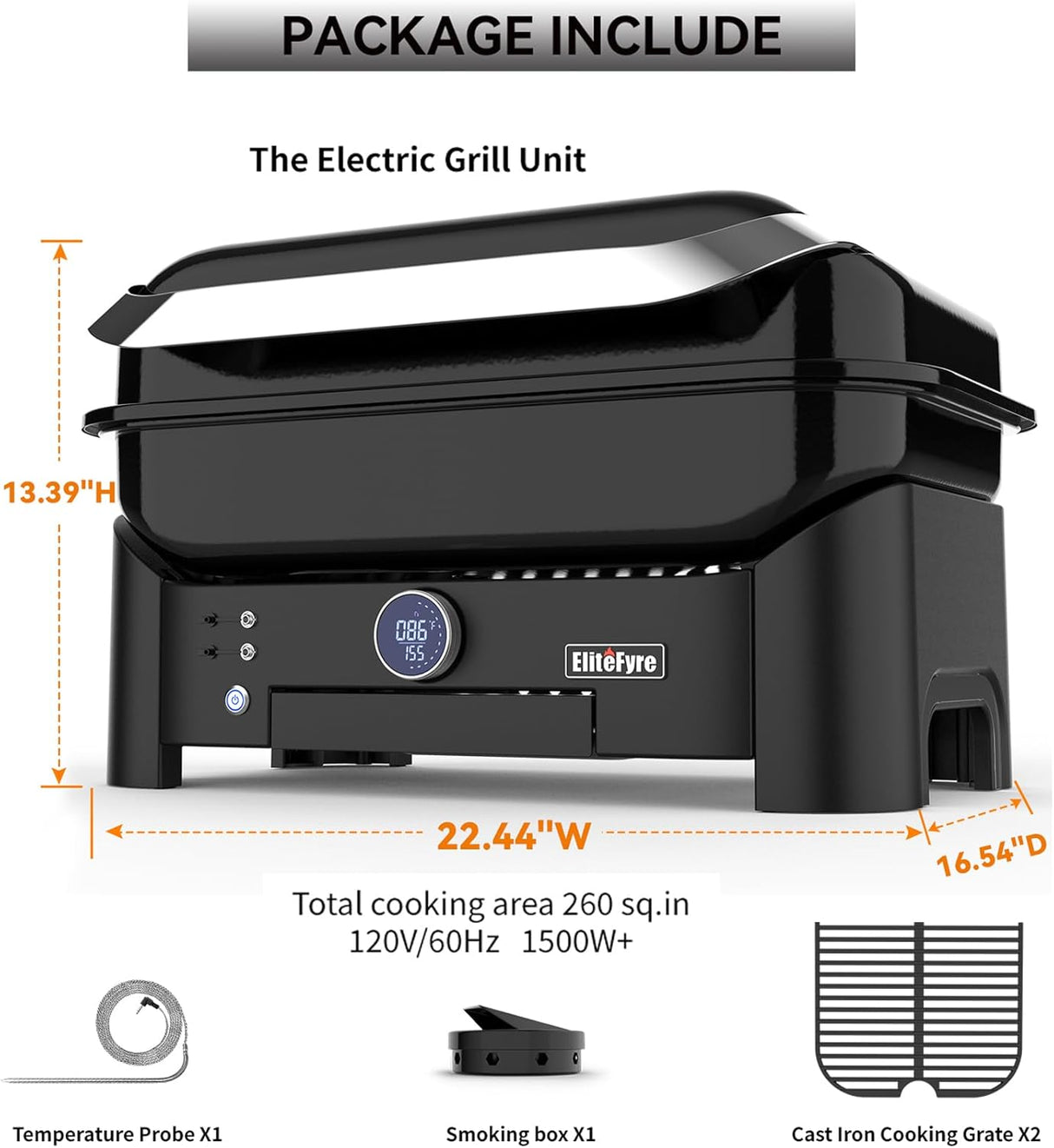 EliteFyre Volteq Electric Grill