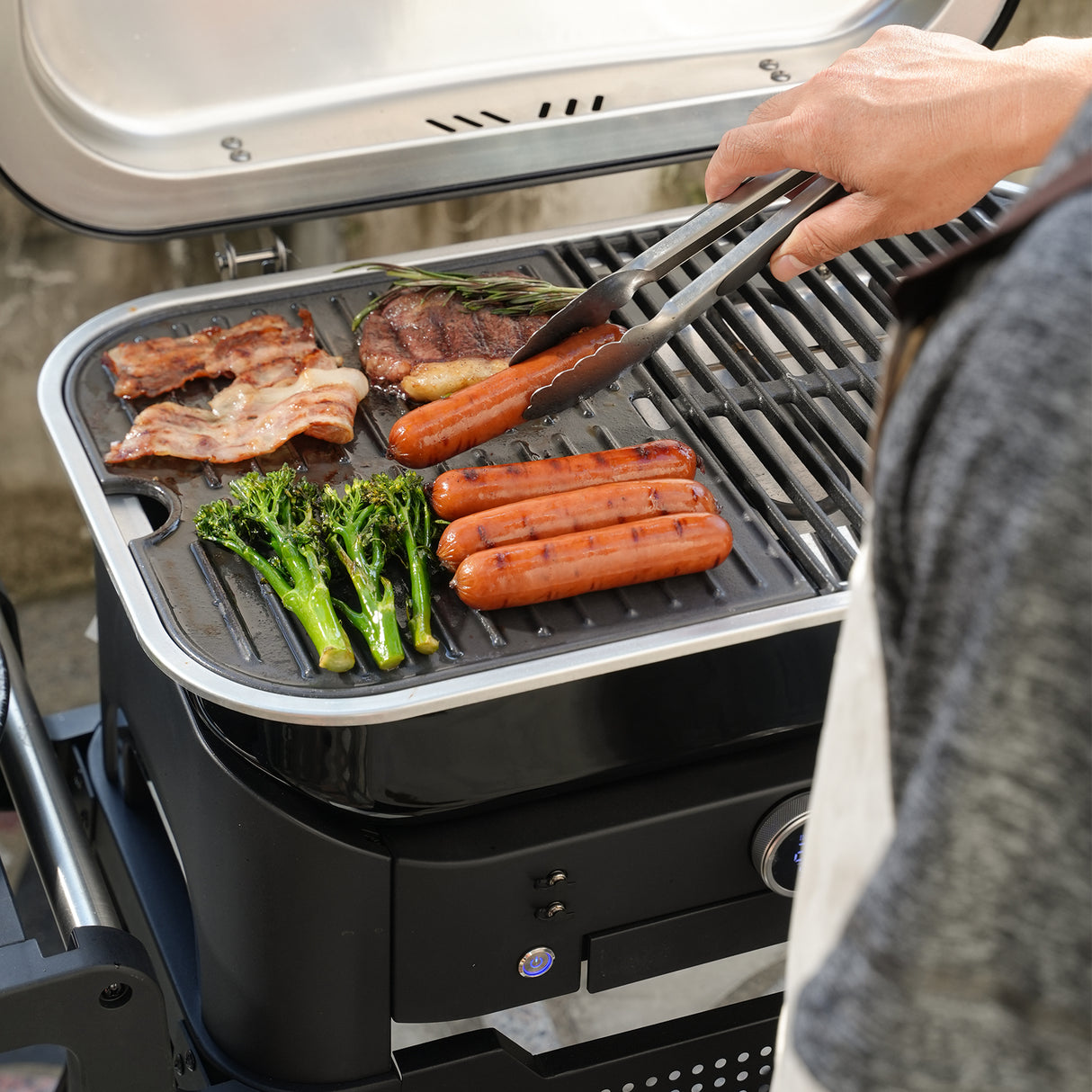 Reversible Cast Iron Grill/Griddle for Volteq Outdoor Electric Grill