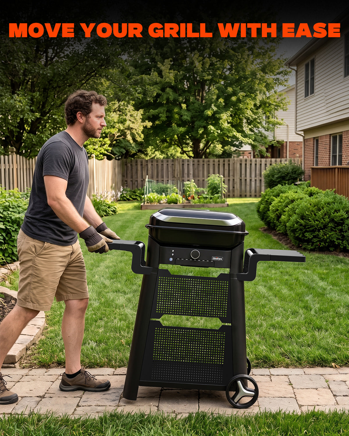BBQ Cart for EliteFyre Tabletop Smart Electric Grill