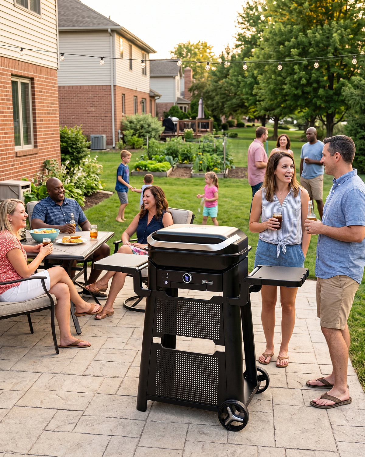 BBQ Cart for EliteFyre Tabletop Smart Electric Grill